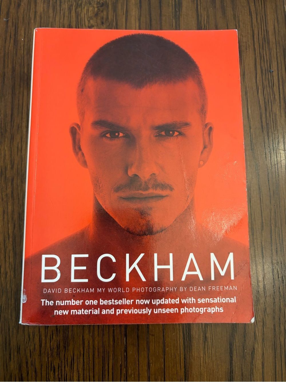 BECKHAM My World softcover Book - Bright Red Cover